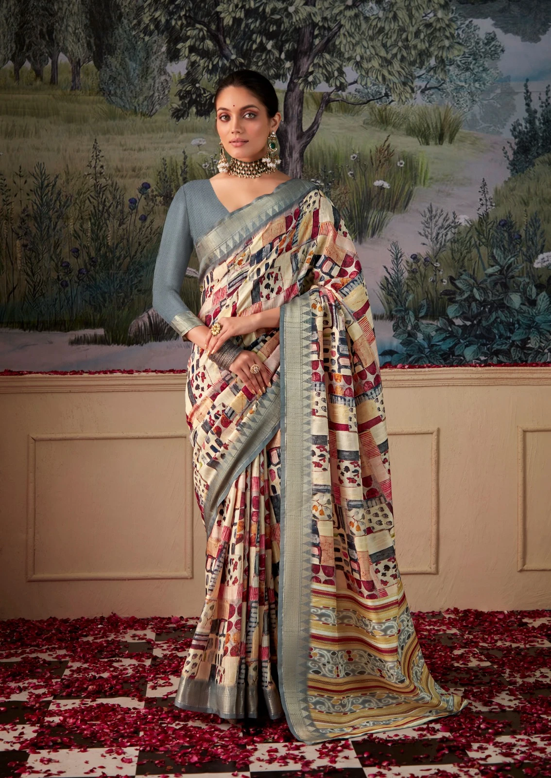 Rajpath Simoni Silk Tusser Silk Wholesale Fancy Sarees Catalog — Wholesale Sarees, MPA wholesale from Surat - Gallery Image 7